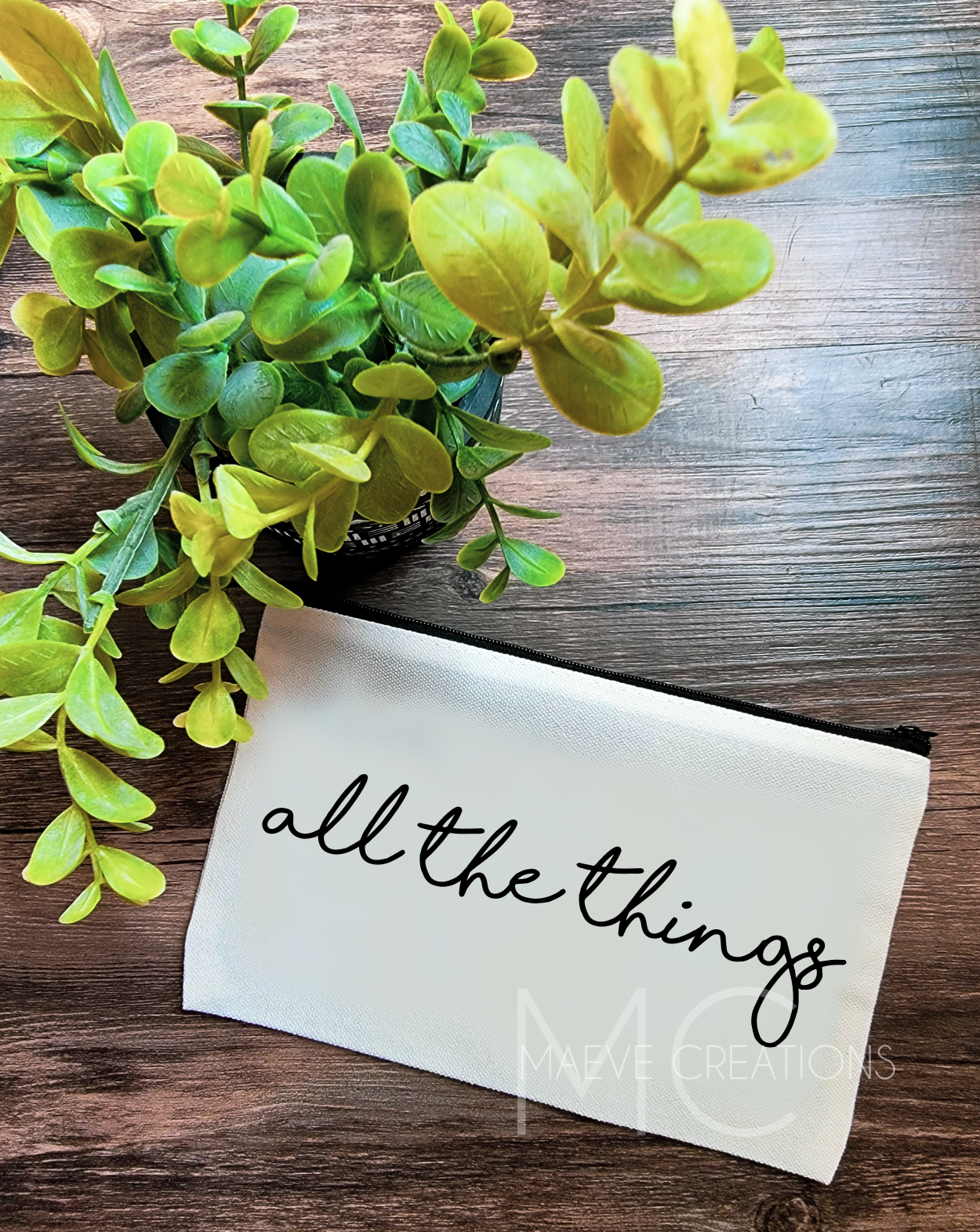 All The Things Zipper Tote