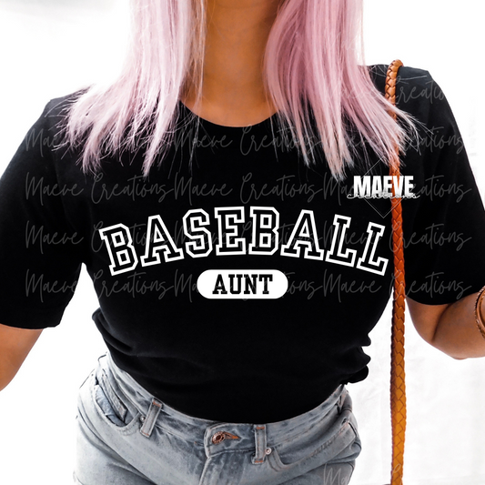 Baseball OR Softball Aunt Tee
