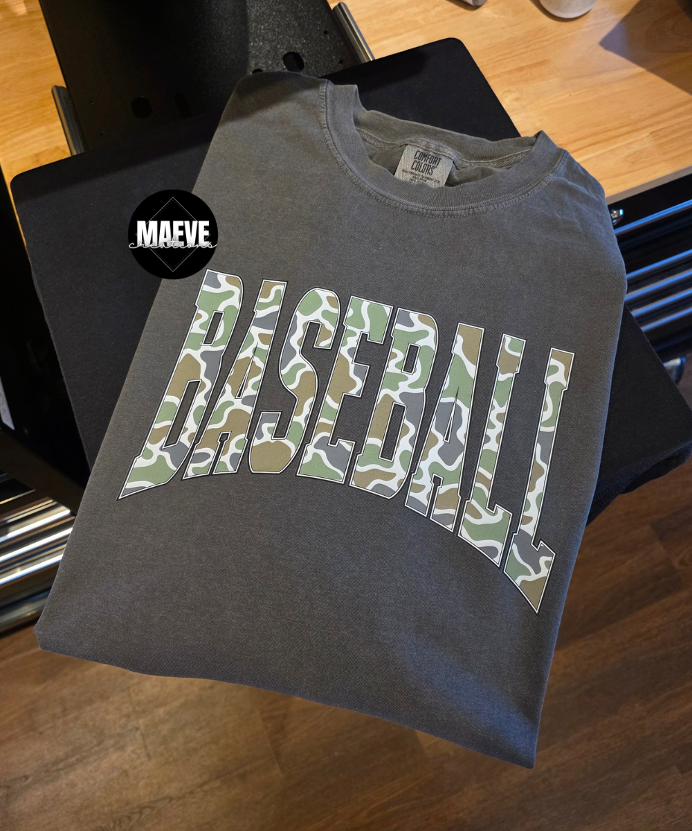 Camo Baseball Tee