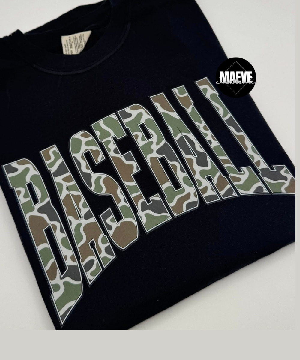 Camo Baseball Tee