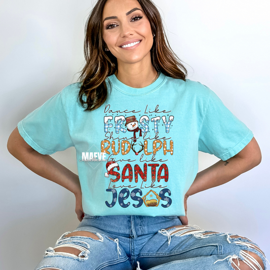 Love Like Jesus Christmas Tee