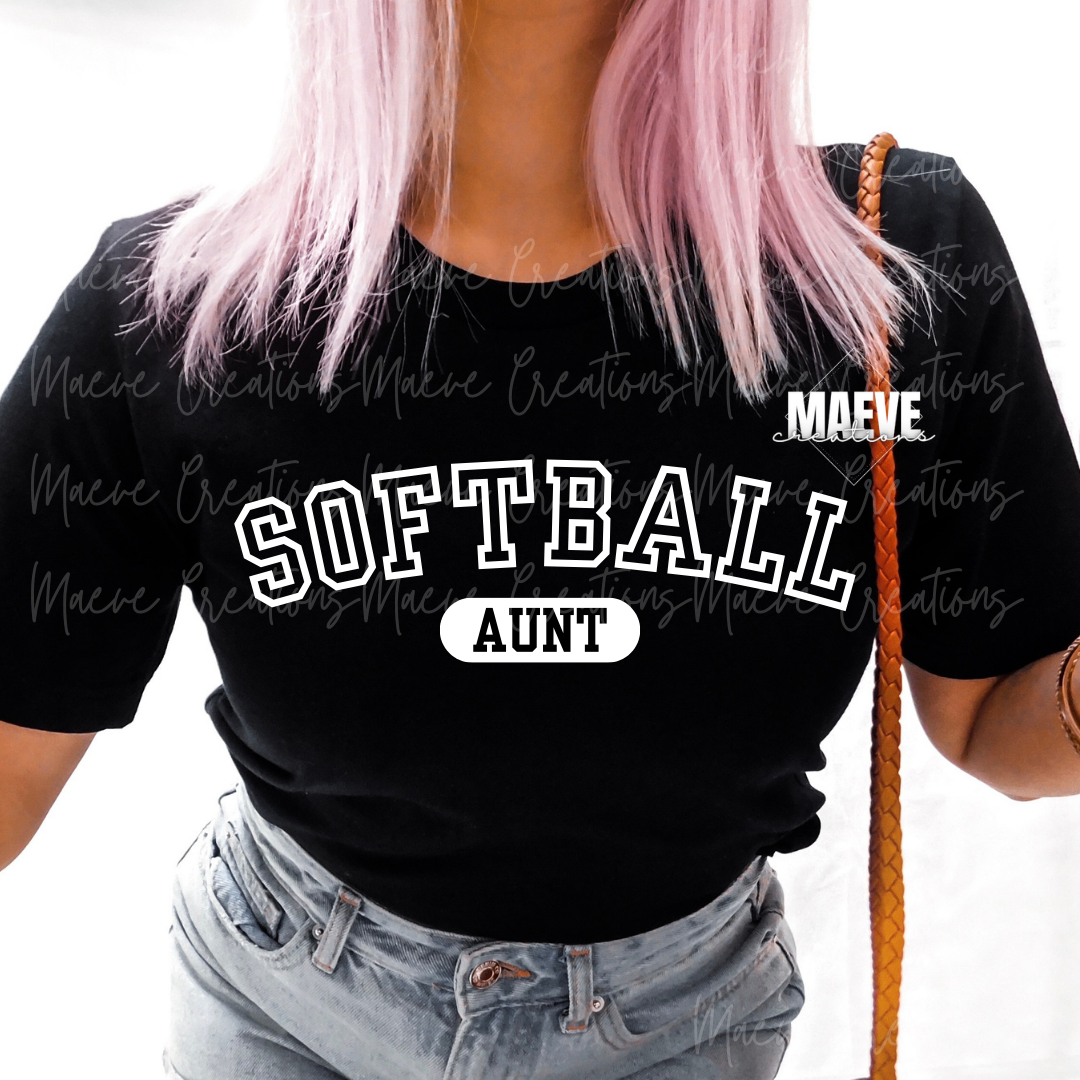 Baseball OR Softball Aunt Tee