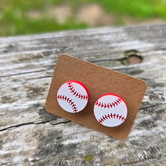 Baseball Earrings