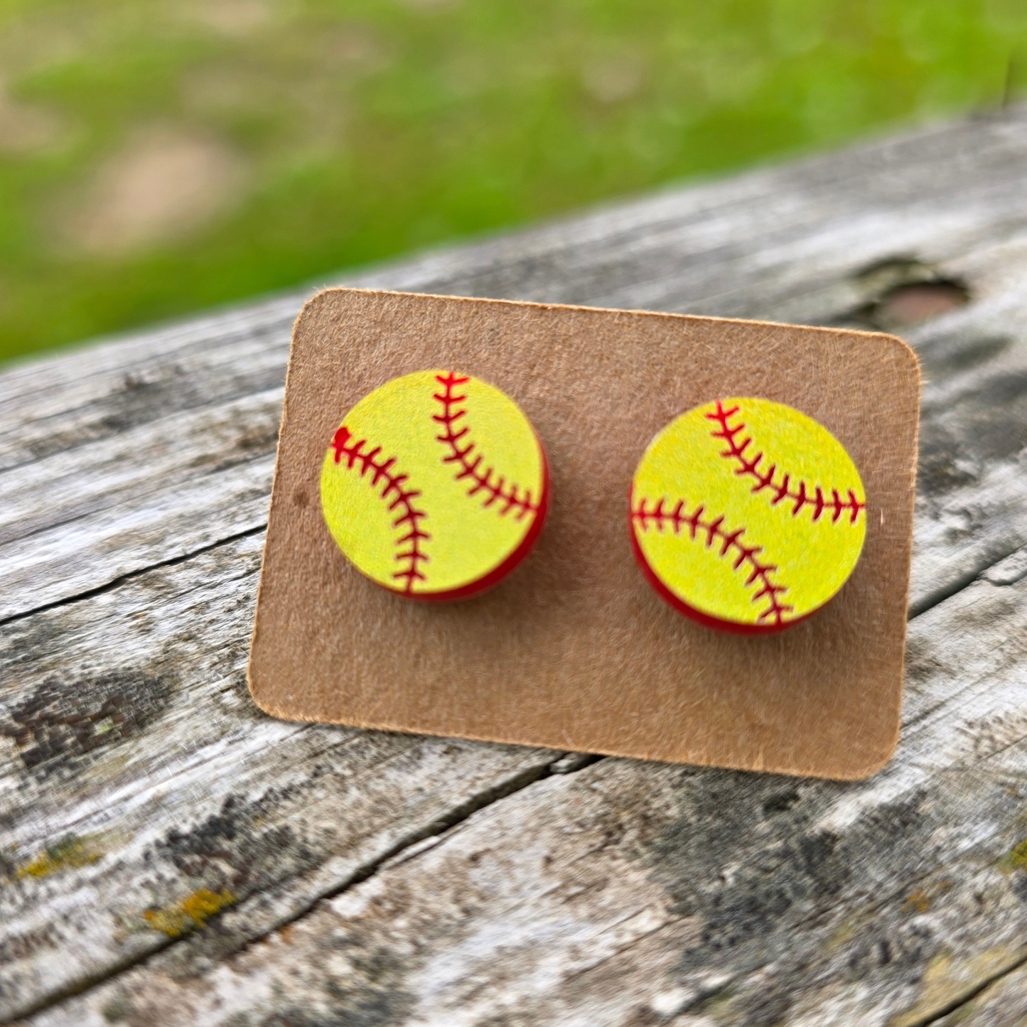 Softball Earrings